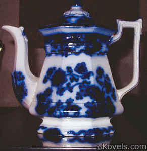 Flow Blue Teapot