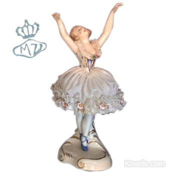 German Dancer Figurines with MV Mark