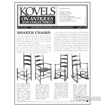 Kovels on Antiques and Collectibles Vol. 11  No.  8 - April 1985