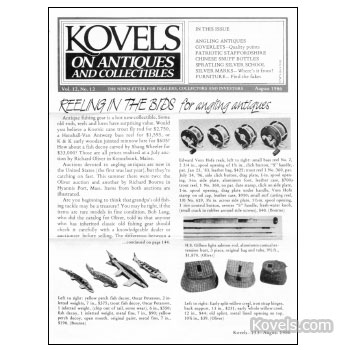 Kovels on Antiques and Collectibles Vol. 12 No. 12 - August 1986