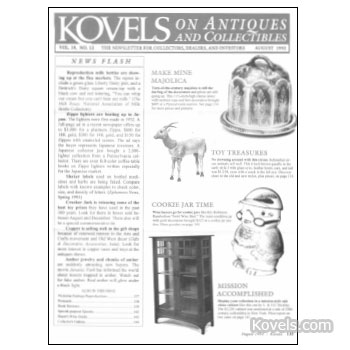 Kovels on Antiques and Collectibles Vol. 19  No. 12 - August 1993