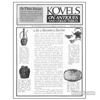 Kovels on Antiques and Collectibles Vol.  6 No.  4 - December 1979