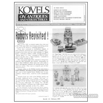 Kovels on Antiques and Collectibles Vol. 15  No.  6 - February 1989