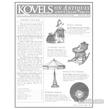 Kovels on Antiques and Collectibles Vol. 19  No.  6 - February 1993