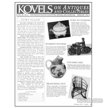 Kovels on Antiques and Collectibles Vol. 20 No.  6 - February 1994