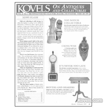 Kovels on Antiques and Collectibles Vol. 21  No.  6 - February 1995