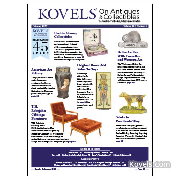 Kovels On Antiques & Collectibles Vol. 45 No. 6 – February 2019