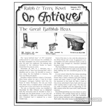 Kovels on Antiques and Collectibles Vol.  1 No.  5 - January 1975