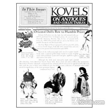 Kovels on Antiques and Collectibles Vol.  4 No. 10 - June 1978