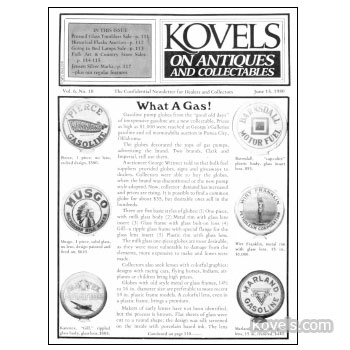 Kovels on Antiques and Collectibles Vol.  6 No. 10 - June 1980