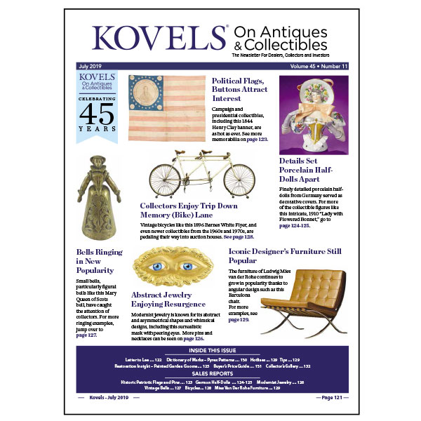 Kovels On Antiques & Collectibles Vol. 45 No. 11 – July 2019