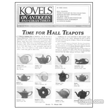 Kovels on Antiques and Collectibles Vol. 15  No.  7 - March 1989