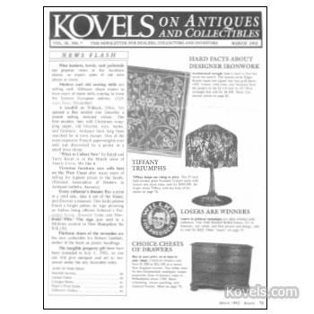 Kovels on Antiques and Collectibles Vol. 18 No.  7 - March 1992