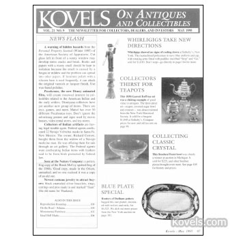 Kovels on Antiques and Collectibles Vol. 21  No.  9 - May 1995