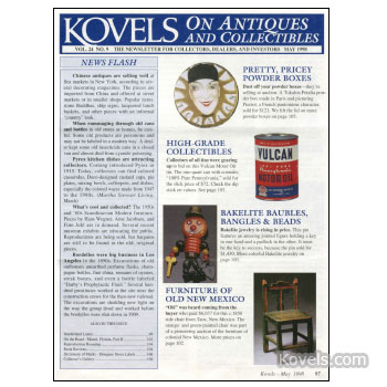 Kovels on Antiques and Collectibles Vol. 24 No.  9 - May 1998