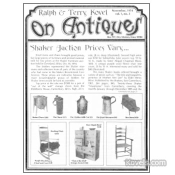 Kovels on Antiques and Collectibles Vol.  1 No.  3 - November 1974