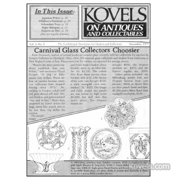 Kovels on Antiques and Collectibles Vol.  4 No.  3 - November 1977