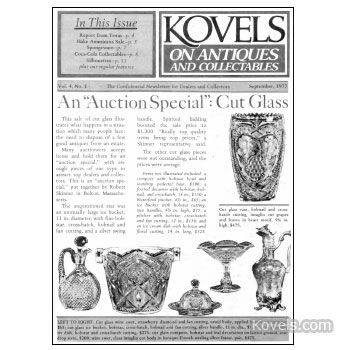 Kovels on Antiques and Collectibles Vol.  4 No.  1 - September 1977