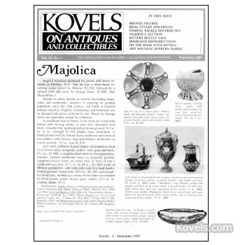 Kovels on Antiques and Collectibles Vol. 14 No.  1 - September 1987