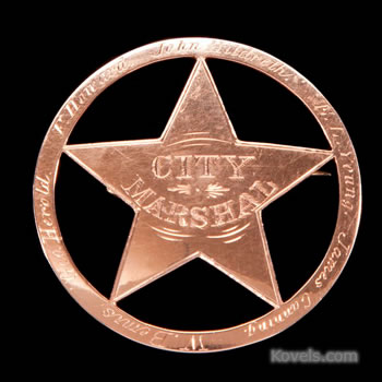 “Old West” Lawman Badges