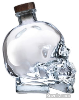 Crystal Skull Bottles of Vodka