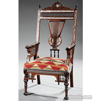 Moorish Carved Arm Chair