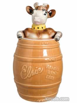 Cookie Jars, Elsie The Cow, Pottery Guild Of America,1940s