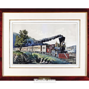 Currier & Ives, American Express Train, Frame,1864, 17 1/4 x 27 In ...