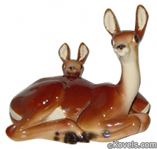 Figurine of Doe and Fawn