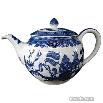 Dinnerware, Blue Willow, Teapot, Johnson Brothers,1913