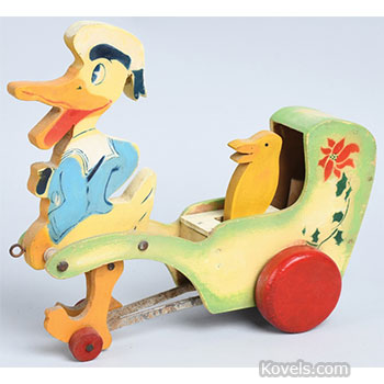 Wooden Donald Duck Pull Toy