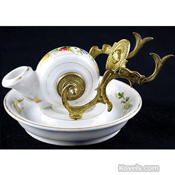 Porcelain Snail Inkwell