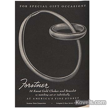 1940s Costume Jewelry by Forstner Chain Corporation