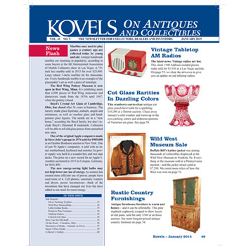 Kovels on Antiques and Collectibles Vol. 41 No. 5 – January 2015