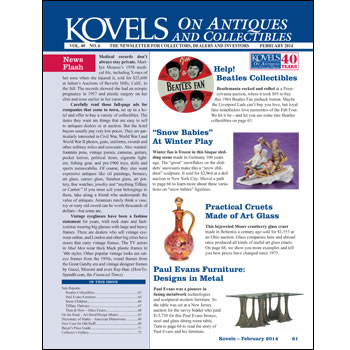 Kovels on Antiques and Collectibles February 2014 Newsletter Available