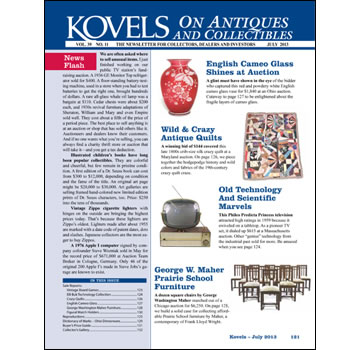Kovels on Antiques and Collectibles July 2013 Newsletter Available