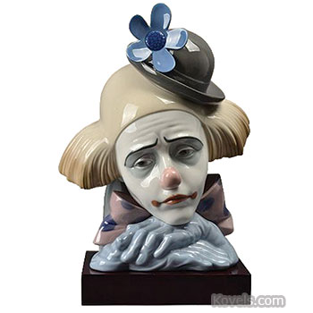 Lladro, Figurine, Pensive Clown, No. 5130,1982