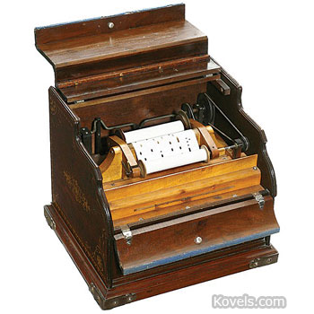 Music, Box, Celestina Organette, Paper Roll, Mechanical Orguinette Co., New York, 9 Rolls, c.1900