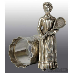 Figural Silver Napkin Rings: Table Sculptures