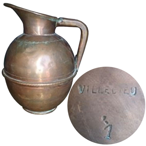 Villedieu Copper Pitcher