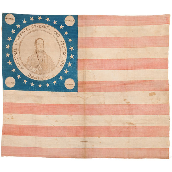Henry Clay 1844 campaign flag banner