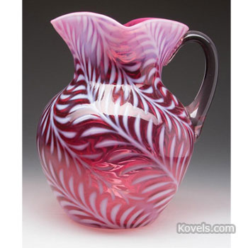 Opalescent Glass Water Pitchers