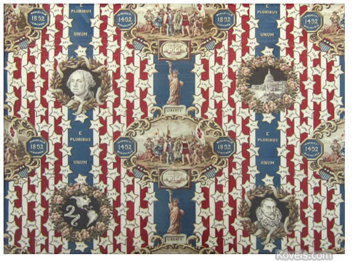 Remember Columbus’ Landing and the Chicago World’s Fair with Souvenir Textile