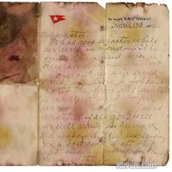 Letter from Titanic Passenger Makes Record Price