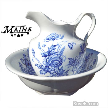 KT & K Washbowl and Pitcher