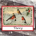 Free Vintage Christmas Place Cards for You – A Gift from Kovels!
