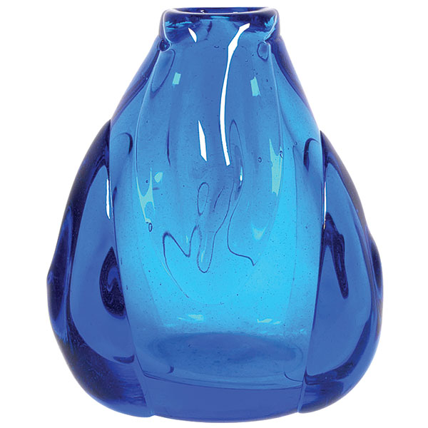 Contemporary glass vase, signed Labino, 1965, 5 1/2 inches, $374. (page 226)