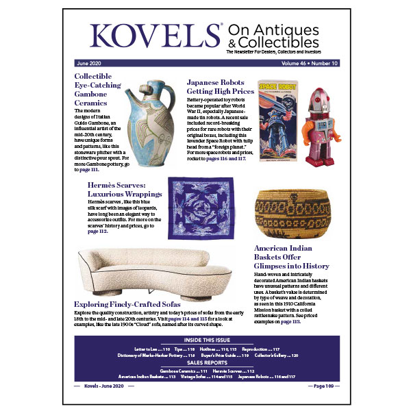 Kovels On Antiques & Collectibles Vol. 46 No. 10 – June 2020