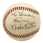 Babe Ruth Signed Baseball Hits High Price