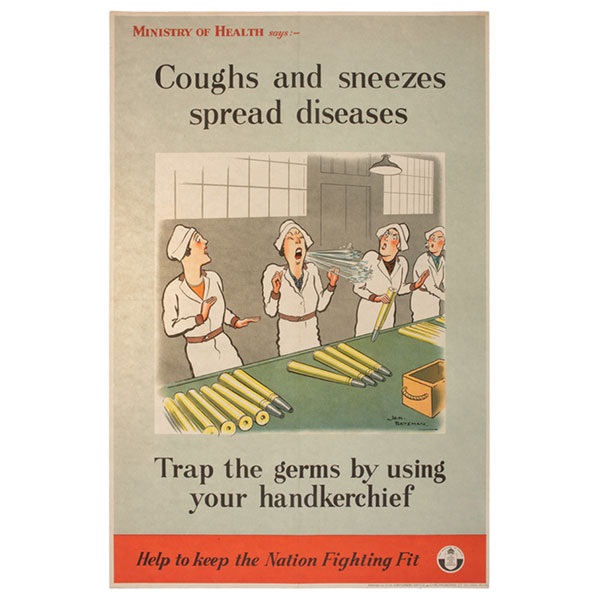 Coughs and sneezes spread diseases. Trap the germs by using your handkerchief poster. 